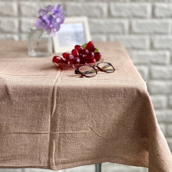 マルチカバー インド綿100%  無地  ブラウン  145cm×225cm